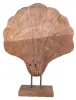 Product image 2 of the product “A shell made from teak wood on a stand ”